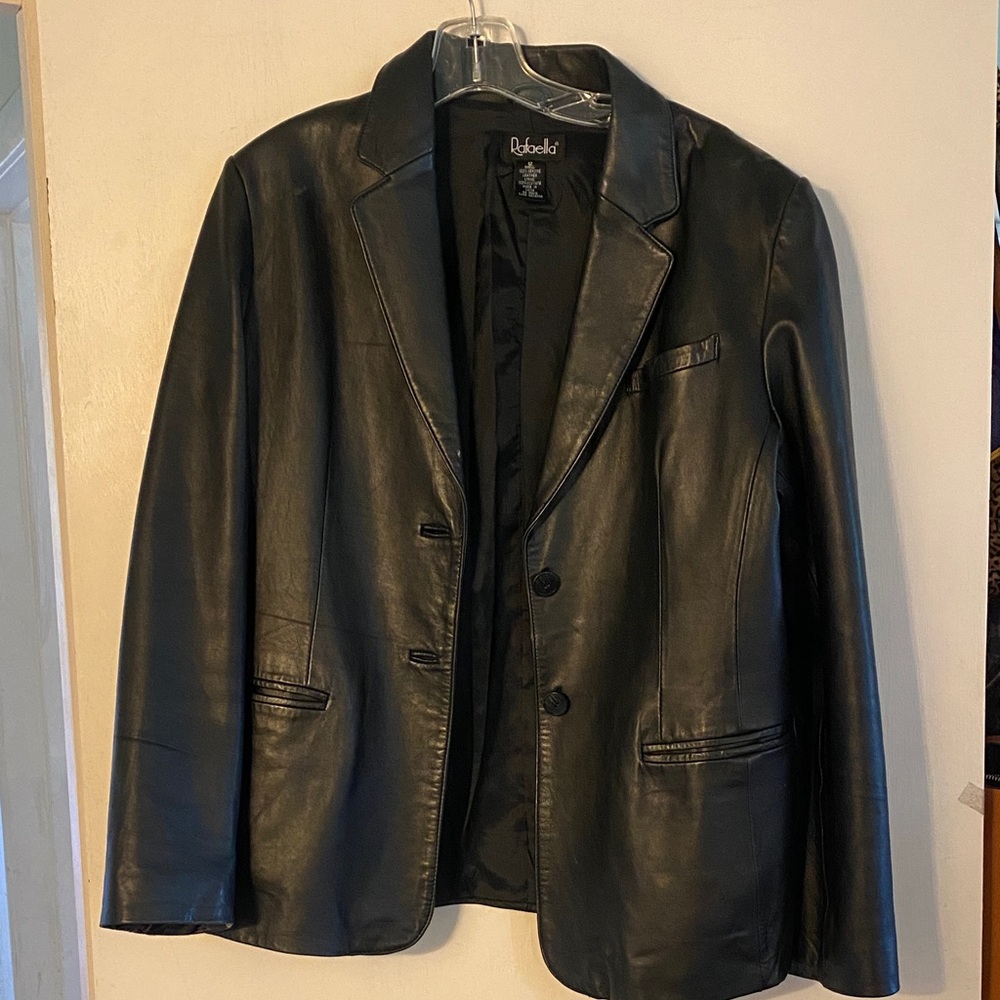 Rafaella Black Leather Jacket